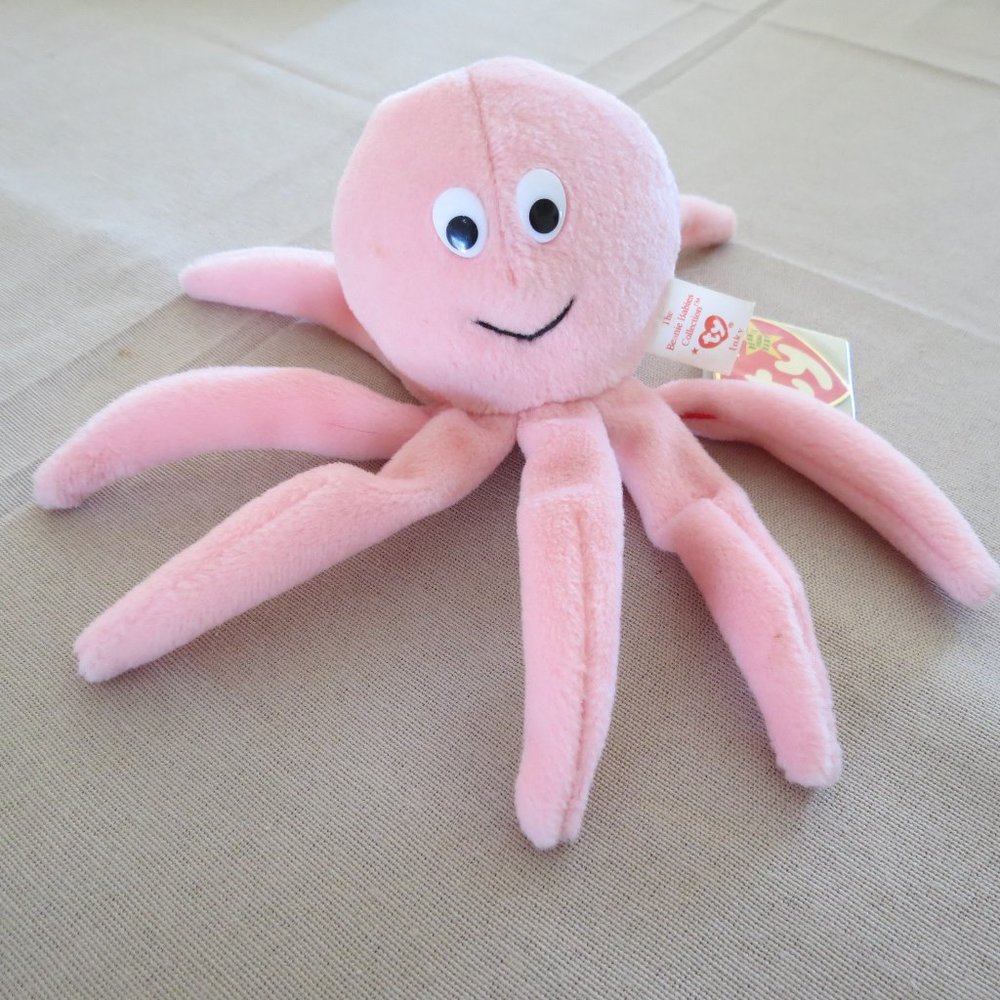 TY Beanie Baby INKY (TAG ERRORS – RETIRED! RARE!)